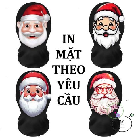 Bộ Đạo Cụ Halloween & Giáng Sinh - Mũ Ông Già Noel và Mặt Nạ Halloween Rực Rỡ - Phụ Kiện Tiệc Lễ Hội Số 313644