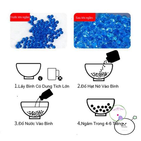 Bộ Hạt Nở 10-20-30, 500 Viên 7-8mm - Đồ Chơi Giải Trí Sáng Tạo Cho Trẻ Em từ 8 Tuổi Trở Lên