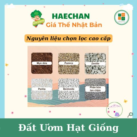 Giá Thể Xơ Dừa Ơm Hạt Giống Chuẩn Nhật Bản Haechan - Phát Triển Nhanh Cây Trồng, An Toàn Cho Nông Sản Sạch