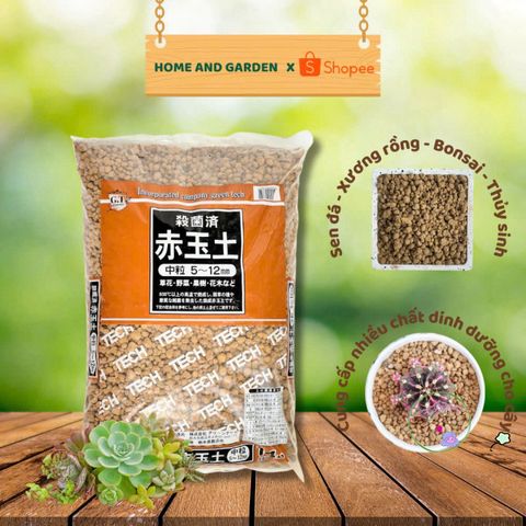 Đất Nung Nhật Bản Akadama Size M (5-10mm) - Hạt Chắc Đẹp Lý Tưởng Cho Cây Kiểng, Bonsai, Thủy Sinh, Sen Đá, Xương Rồng