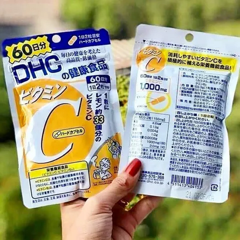 Viên Uống DHC Vitamin C Nhật Bản Giúp Trắng Da - 60 Viên Vitamin C Chính Hãng Hỗ Trợ Làm Sáng Da và Tăng Cường Đề Kháng