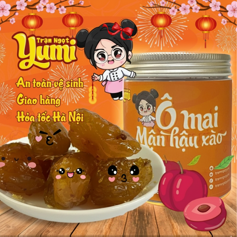 Ô Mai Mận Hậu Xào Yumi - Đồ Ăn Vặt Ngọt Cay Từ Trạm Ngọt, Hương Vị Đặc Trưng Việt Nam - Gói 150g & 250g