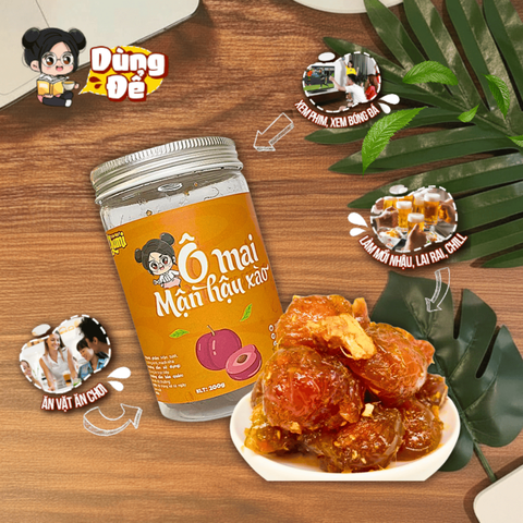 Ô Mai Mận Hậu Xào Yumi - Đồ Ăn Vặt Ngọt Cay Từ Trạm Ngọt, Hương Vị Đặc Trưng Việt Nam - Gói 150g & 250g