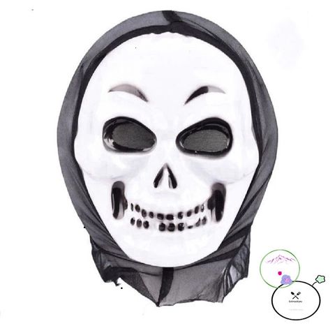Bộ Đồ Halloween Thần Chết - Áo Choàng Bí Ẩn, Mặt Nạ, Bao Tay và Lưỡi Hái - Trang Phục Ma Quái Hoàn Hảo cho Dịp Halloween