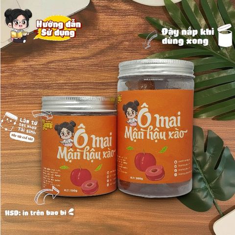 Ô Mai Mận Hậu Xào Yumi - Đồ Ăn Vặt Ngọt Cay Từ Trạm Ngọt, Hương Vị Đặc Trưng Việt Nam - Gói 150g & 250g