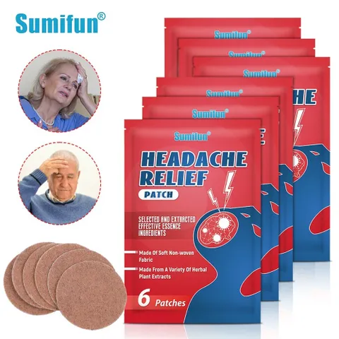 Miếng Dán Thảo Mộc SUMIFUN Giảm Đau Đầu, Ù Tai, Ngứa Tai - Hỗ Trợ Thính Lực An Toàn, Không Xâm Lấn, 6 Miếng