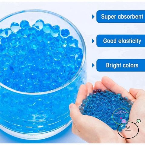 Combo 5 Gói Hạt Nở Cao Cấp 2500 Viên Cho Trang Trí Bình Hoa, Đường Kính 7-8mm, Dẻo Dai, Hút Nước Tốt