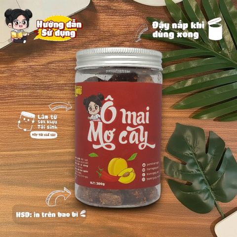 Ô Mai Mơ Cay Yumi - Snack Xí Muội Ngọt Ngào Vị Chua Cay Độc Đáo - Thực Phẩm Handmade Việt Nam 150g