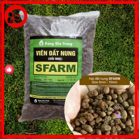 Viên Đất Nung Sfarm 1kg - Giá Thể Trồng Lan, Cây Cảnh và Thủy Canh - Giải Pháp Thân Thiện Với Môi Trường