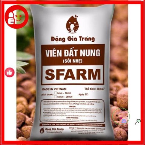 Viên Đất Nung Sfarm 1kg - Giá Thể Trồng Lan, Cây Cảnh và Thủy Canh - Giải Pháp Thân Thiện Với Môi Trường