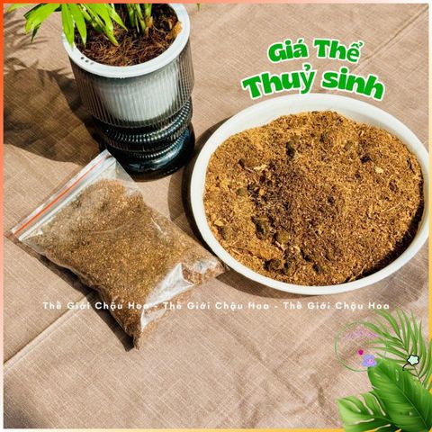Giá Thể Trồng Cây Thủy Sinh 200g - Dinh Dưỡng Cao Cấp Giúp Cây Phát Triển Xanh Tốt, Không Sốc Cây, Tăng Tỷ Lệ Nảy Mầm