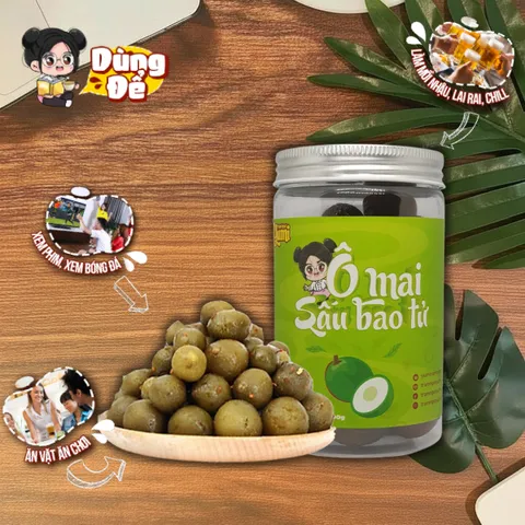 Ô Mai Sấu Bao Tử Yumi - Mứt Chua Ngọt 150g, Snack Thực Phẩm Việt Nam, Đặc Sản Dưỡng Họng, Ăn Ngay Thơm Ngon