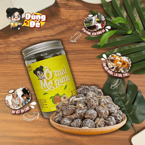Ô Mai Mơ Gừng Yumi – Snack Xí Muội Chua Mặn Ngọt Thơm Ngon, Dưỡng Họng, Hàng Tiêu Dùng Việt Nam
