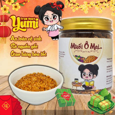 Muối Ô Mai Xí Muội Yumi 250g - Nguyên liệu ăn vặt Ngon Chiêu Đãi Hoa Quả, Phòng Ngừa Ho Tuyệt Vời