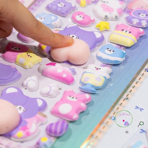 Hình Dán 3D Hoạt Hình Mông Nhỏ Đáng Yêu - Trang Trí Điện Thoại Handmade Sáng Tạo Dành Cho Trẻ Em, DIY Thú Vị