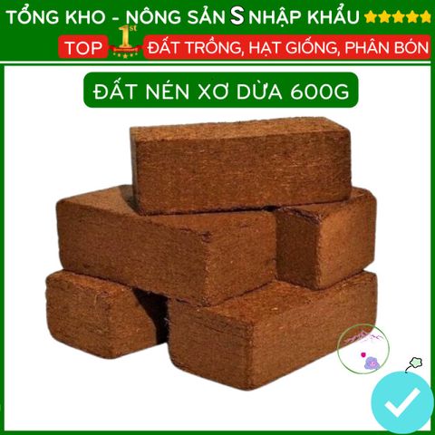 Viên nén xơ dừa hữu cơ - Giá thể trồng rau củ, rau mầm và hoa sen đá - Bổ sung dinh dưỡng an toàn, thân thiện với môi trường