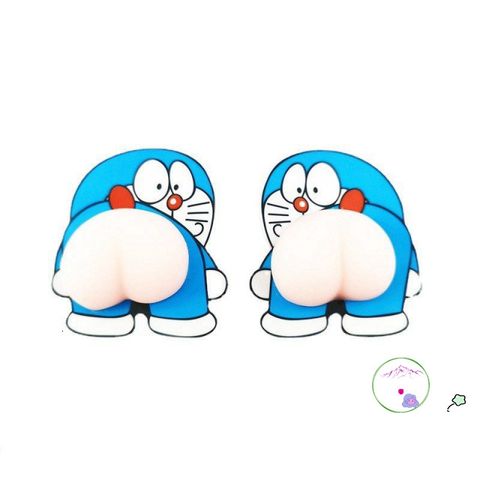 Miếng Dán Hình Mông Dễ Thương - Bảo Vệ Gương Chiếu Hậu Xe Hơi, Quà Tặng Độc Đáo Cho Tín Đồ Xe Cộ