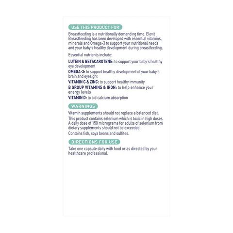 Viên Uống Elevit Bổ Sung Vitamin Phục Hồi Sau Sinh cho Mẹ Bầu - Nutritional Support, Chất Lượng Từ Úc, 60 Viên