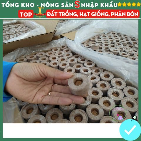 Viên Nén Xơ Dừa ươm Hạt Giống - Dinh Dưỡng Tối Ưu Cho Tất Cả Các Loại Cây, Kích Thích Nảy Mầm 100% Từ Thiên Nhiên