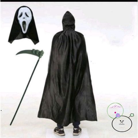 Trang Phục Thần Chết Kinh Dị Halloween - Áo Choàng Hóa Trang 80cm, 100cm, 120cm - Trang Phục Cho Bữa Tiệc Halloween