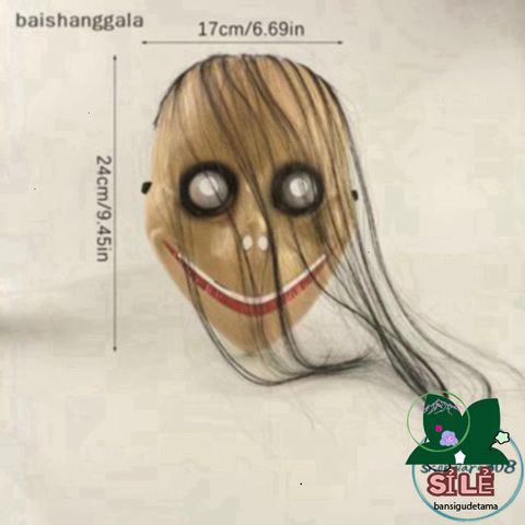 Mặt Nạ Halloween Momo Quái Đản - Thiết Kế Hóa Trang Ma Quái Cao Cấp, Phù Hợp Cho Bữa Tiệc Hóa Trang và Lễ Hội