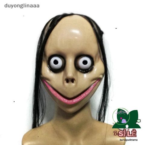 Mặt Nạ Ma Quái Halloween Kèm Tóc Dài - Trang Phục Hóa Trang Cosplay Độc Đáo Cho Tiệc Halloween