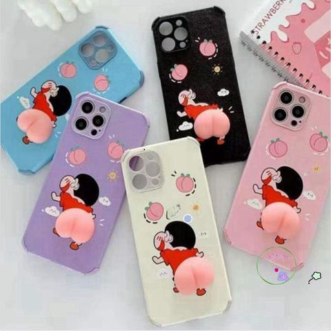 Nhãn Dán 3D Mông Độc Đáo - Bộ 2 Miếng Trang Trí Ô Tô Gương Chiếu Hậu Chống Va Chạm, Silicone Dán Kính Di Động