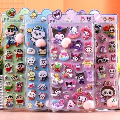 Bộ Nhãn Dán Bong Bóng Dễ Thương COMPU - Hình Dán Hoạt Hình Động Vật Kawaii Giúp Giảm Stress Trên Điện Thoại, Trang Trí Dễ Thương