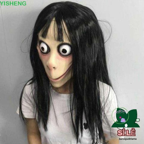 Mặt Nạ Halloween Momo Kinh Dị - Đồ Trang Trí Cosplay Cao Su Huyền Bí, Phụ Kiện Tiệc Hóa Trang và Biểu Diễn