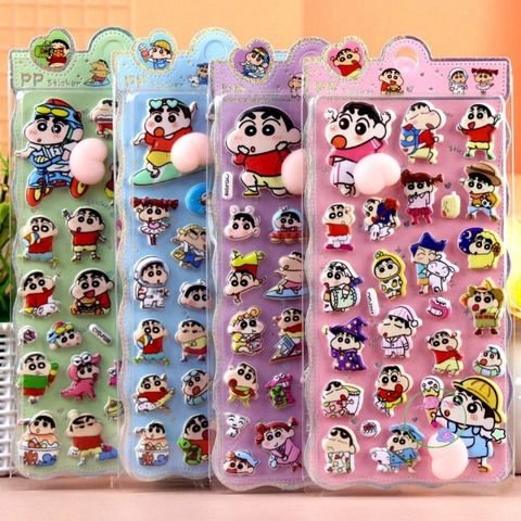 Nhãn dán Kawaii hình thú 3D mềm mại - Bộ 4 miếng dán bong bóng đáng yêu cho điện thoại và trang trí nội thất