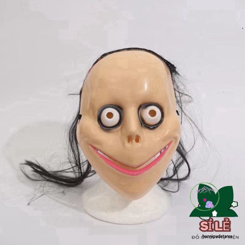 Mặt Nạ Halloween Momo Goofy Tóc Dài - Phụ Kiện Tiệc Tùng Kinh Dị Độc Đáo Cho Giáng Sinh, Phục Sinh