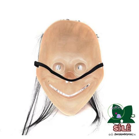 Mặt Nạ Halloween Momo Goofy Tóc Dài - Phụ Kiện Tiệc Tùng Kinh Dị Độc Đáo Cho Giáng Sinh, Phục Sinh