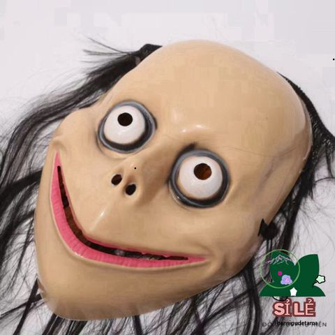 Mặt Nạ Halloween Momo Goofy Tóc Dài - Phụ Kiện Tiệc Tùng Kinh Dị Độc Đáo Cho Giáng Sinh, Phục Sinh