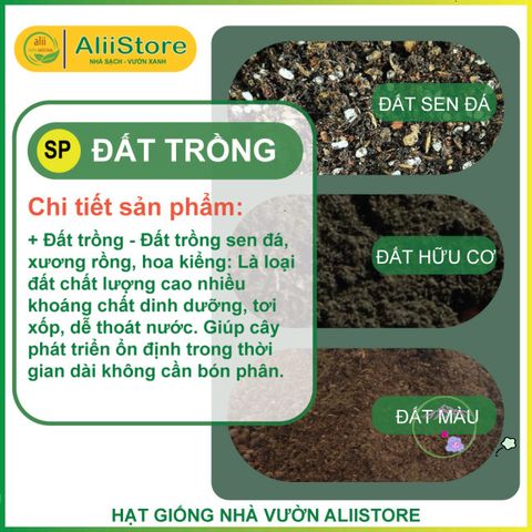 Đất Trồng Sen Đá & Xương Rồng Cao Cấp - Hỗn Hợp Dinh Dưỡng Chuyên Dùng Trồng Rau & Hoa Kiểng Sạch Tự Nhiên