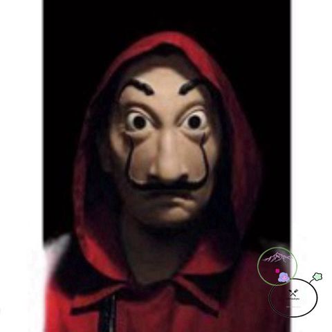 Mặt nạ Salvador Dali - Phụ kiện hóa trang La Casa De Papel (Money Heist) cho Halloween và tiệc tùng, chất liệu an toàn, màu nâu