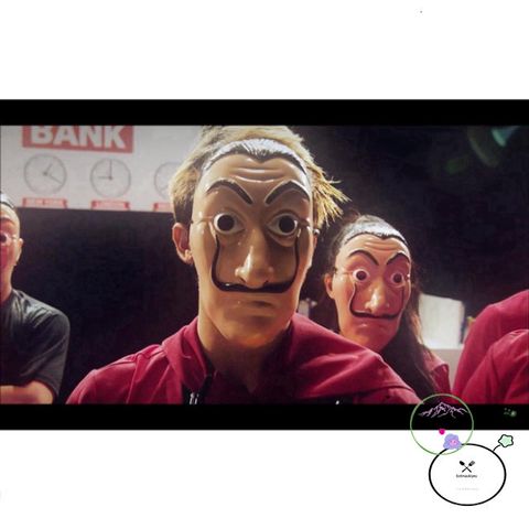 Mặt nạ Salvador Dali - Phụ kiện hóa trang La Casa De Papel (Money Heist) cho Halloween và tiệc tùng, chất liệu an toàn, màu nâu