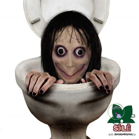 Mặt Nạ Halloween Momo Dài Tóc - Phụ Kiện Hóa Trang Độc Đáo Cho Tiệc Cosplay và Sự Kiện Kinh Dị