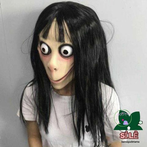 Mặt Nạ Ma Quái Momo Cao Su Độc Đáo Cho Halloween - Đạo Cụ Cosplay Tiệc, Lễ Hội Hóa Trang Nổi Bật
