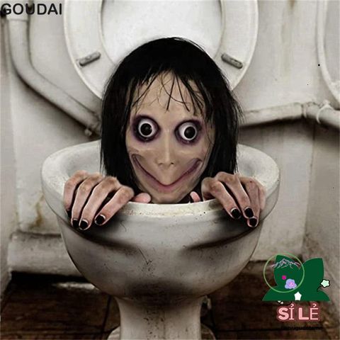 Mặt Nạ Ma Quái Momo Cao Su Độc Đáo Cho Halloween - Đạo Cụ Cosplay Tiệc, Lễ Hội Hóa Trang Nổi Bật