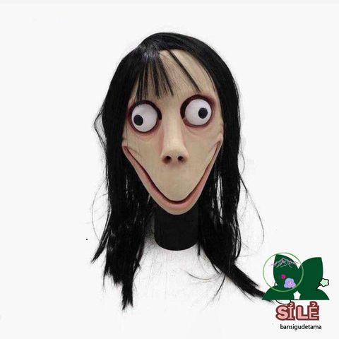 Mặt Nạ Ma Quái Momo Cao Su Độc Đáo Cho Halloween - Đạo Cụ Cosplay Tiệc, Lễ Hội Hóa Trang Nổi Bật
