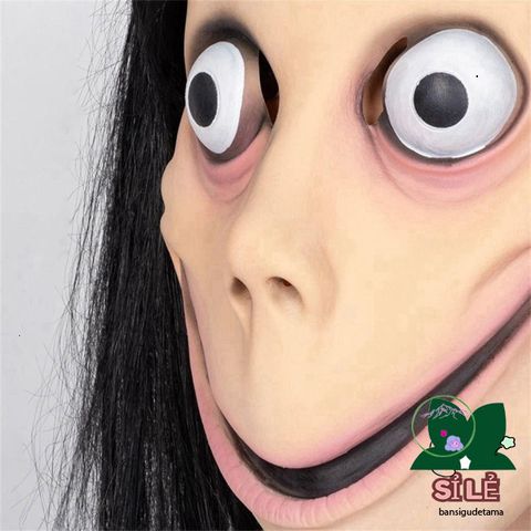 Mặt Nạ Ma Quái Momo Cao Su Độc Đáo Cho Halloween - Đạo Cụ Cosplay Tiệc, Lễ Hội Hóa Trang Nổi Bật