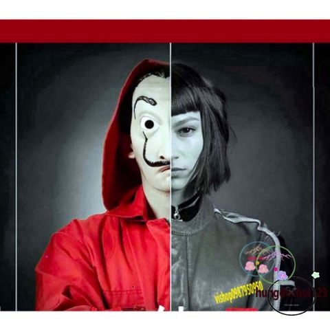 Mặt Nạ Queen Salvador Dali - Money Heist Halloween Hóa Trang Siêu Đỉnh Cho Nhóm Hacker - Phụ Kiện Thời Trang Độc Đáo