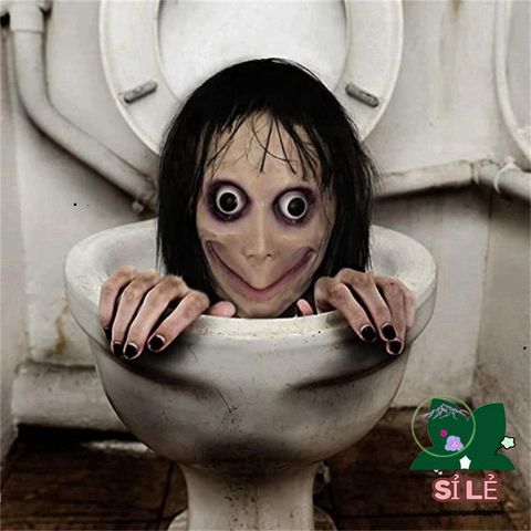 Mặt Nạ Halloween MoMo Ma Quái Có Tóc Giả - Đạo Cụ Cosplay Cho Tiệc Hóa Trang và Biểu Diễn Thời Trang
