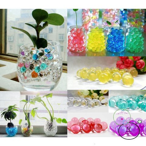 2000 Viên Hạt Nở Sắc Màu Cầu Vồng - Trang Trí Bình Hoa, Bể Bơi và Chậu Cây - Đồ Chơi Thú Vị Cho Trẻ Em