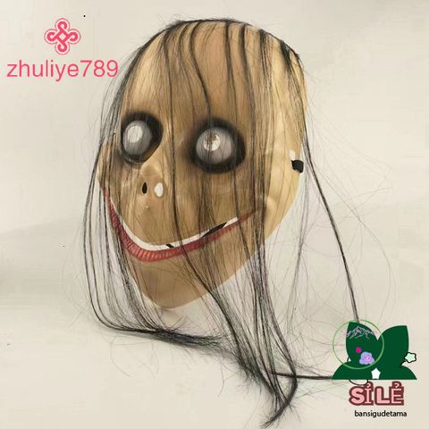 Mặt Nạ Tóc Dài Bí Ẩn Halloween - Mẫu MoMo Tuyệt Đẹp Cho Tiệc Hóa Trang, Trang Trí Ngôi Nhà Ma Ám
