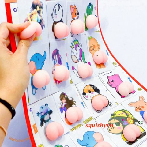 Miếng Dán Silicone Hình Trái Đào Cho Mông - Giải Tỏa Căng Thẳng, Quà Tặng Độc Đáo Cho Bạn Bè, Tiện Ích Chăm Sóc Cá Nhân