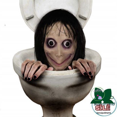 Mặt Nạ Halloween Momo Tóc Dài - Phụ Kiện Hóa Trang Độc Đáo Cho Bữa Tiệc, Giáng Sinh, và Lễ Hội Thú Vị
