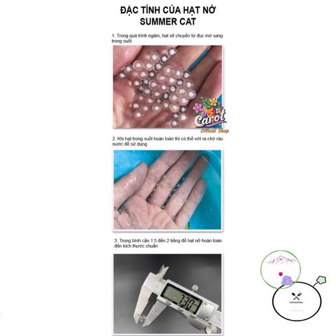 Hạt Nở Giả Gel 7.5mm - Đàn Hồi Cao Đến 10kg, Bền Bỉ, Đa Dụng Cho Trang Trí và Thiết Kế Sáng Tạo