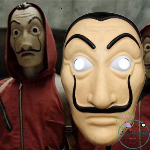 Mặt Nạ Hóa Trang Salvador Dali La Casa De Papel - Phụ Kiện Halloween Độc Đáo Cho Fan Money Heist