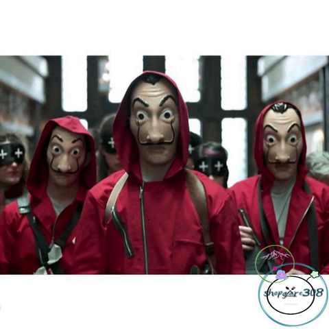 Mặt Nạ Hóa Trang Salvador Dali La Casa De Papel - Phụ Kiện Halloween Độc Đáo Cho Fan Money Heist